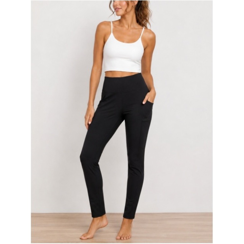 Shapermint Women's Black High-Waisted Active Shaping Leggings Size L NWT